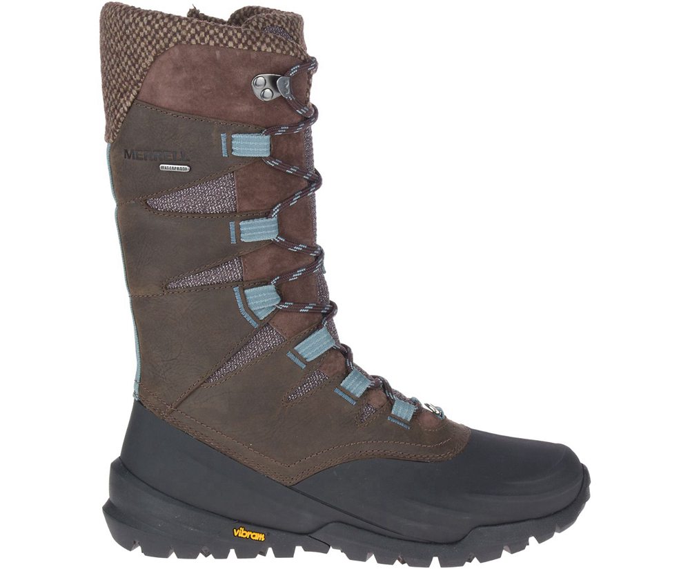 Merrell Boots Brown - Thermo Aurora 2 Tall Shell Waterproof - Womens 74LXWCAHN